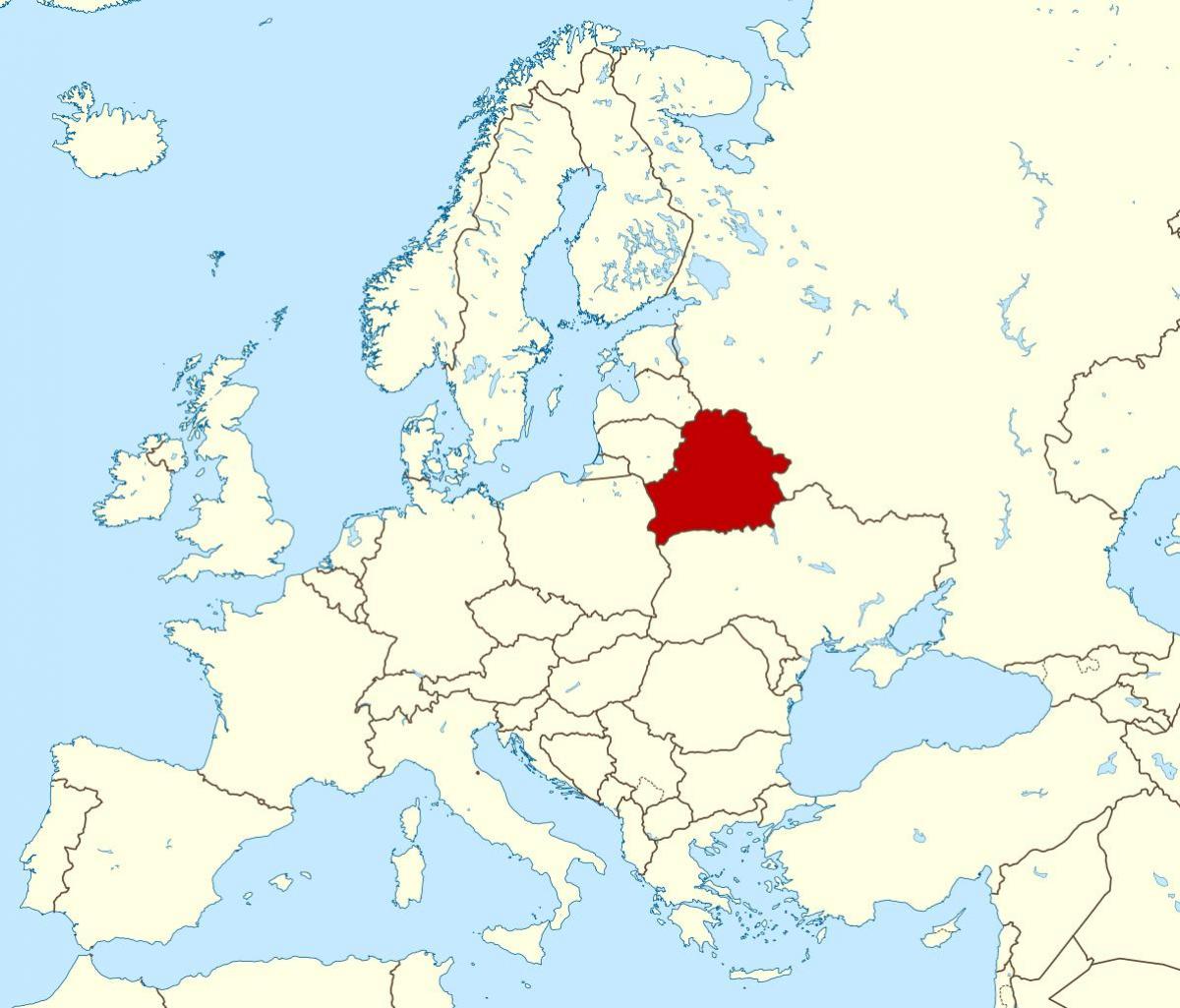 벨라루스에 위치하는 세계 지도