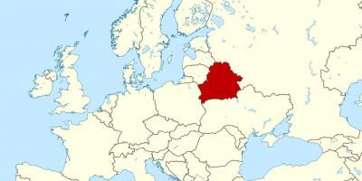 벨라루스에 위치하는 세계 지도